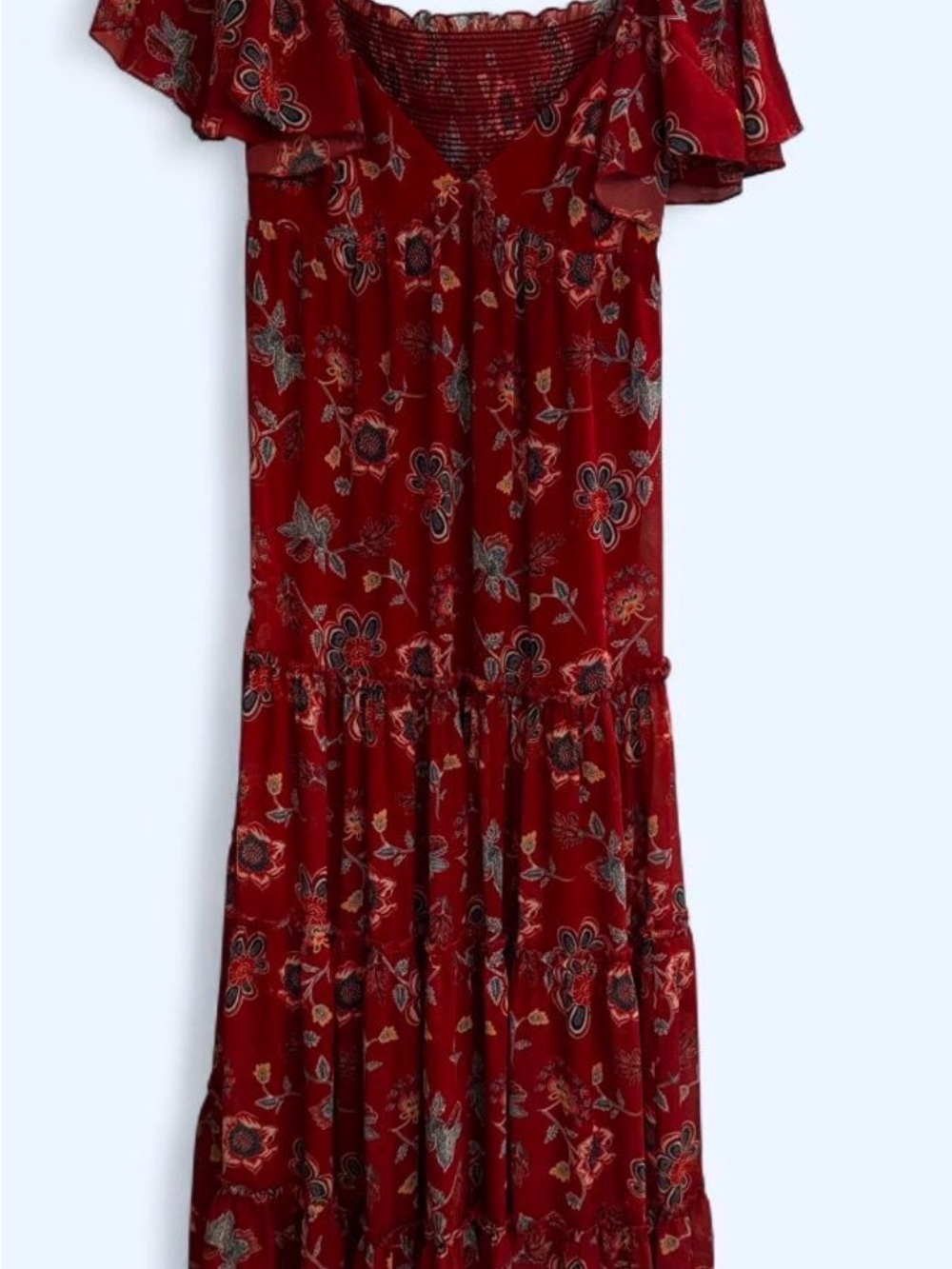 Sachin & Babi red floral maxi 🌺